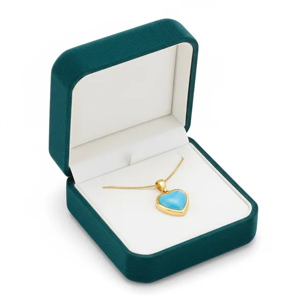 Light_Blue_With_Gold_Ocean_Heart_Pendant_Necklace_For_Women